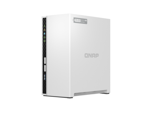 Diskų masyvas QNAP 2-Bay ARM 	TS-233 Up to 2 SATA 6Gb/s, 3Gb/s, Cortex-A55, Processor frequency 2.0 GHz, 2 GB, N/A, 2xUSB 2.0, 1xUSB 3.2 Type-A; 1xGi