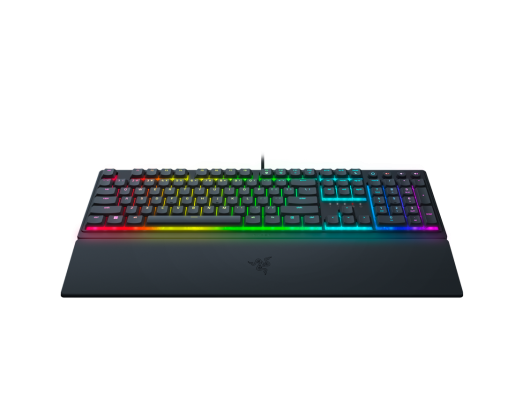 Klaviatūra Razer Ornata V3  Gaming Keyboard, RGB LED light, US, Black, Wired, Mecha-Membrane