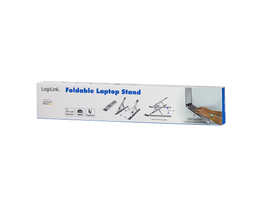 Stovas kompiuteriui Logilink Notebook stand, foldable 	AA0134 Silver, 10-16"