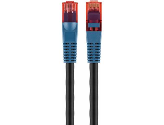 Tinklo kabelis goobay patch cable 10 m juodas