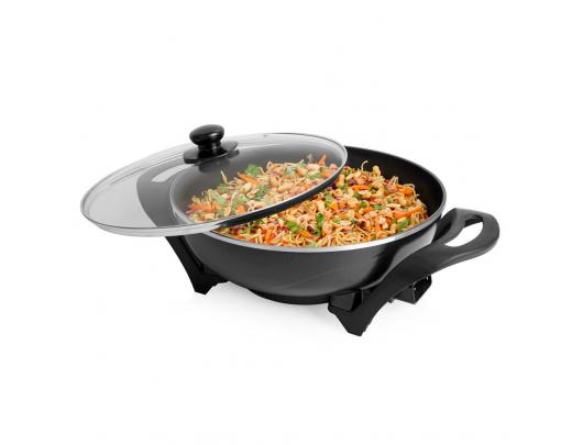 Wok keptuvė Tristar Electric Wok PZ-9130 1500 W, Stainless steel, 4.5 L, Black