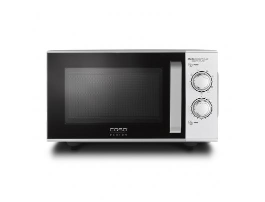 Mikrobangų krosnelė Caso | Ceramic Microwave Oven with Grill | MG 25 Ecostyle | Free standing | 25 L | 900 W | Grill | Silver