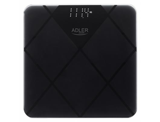 Svarstyklės Adler Bathroom Scale AD 8169 Maximum weight (capacity) 180 kg, Accuracy 100 g, Graphite/Black