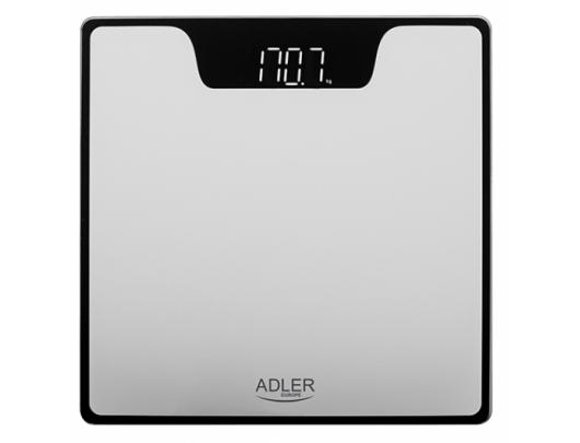 Svarstyklės Adler Bathroom Scale AD 8174s Maximum weight (capacity) 180 kg, Accuracy 100 g, Silver