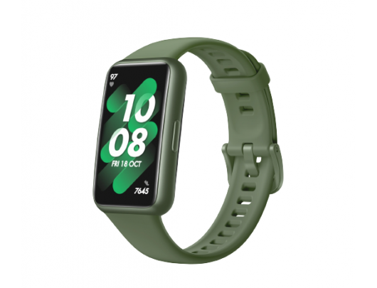 Išmanusis laikrodis Huawei Band 7 1.47”, Smart watch, GPS (satellite), AMOLED, Touchscreen, Heart rate monitor, Waterproof, Bluetooth, Green