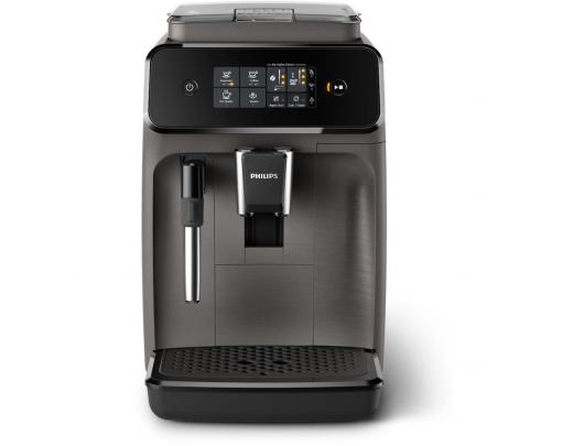 Kavos aparatas Philips Series 1200 EP1224/00, 15 barų slėgis, integruotas pieno putų plakiklis, pilnai automatinis, 1500 W, šviesiai pilkas