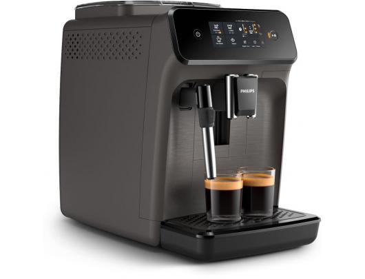 Kavos aparatas Philips Series 1200 EP1224/00, 15 barų slėgis, integruotas pieno putų plakiklis, pilnai automatinis, 1500 W, šviesiai pilkas