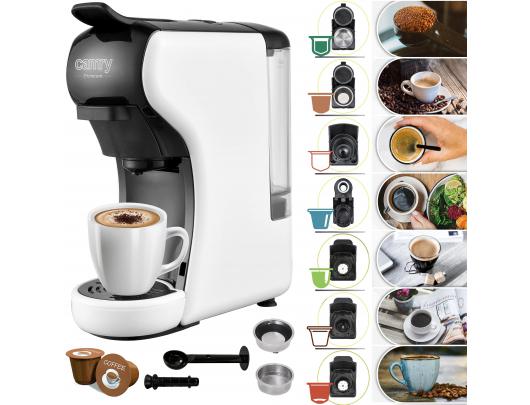 Kapsulinis kavos aparatas Camry Multi-capsule CR 4414 19 bar slėgis, malta kava/9 tipų kapsulės, 1450 W