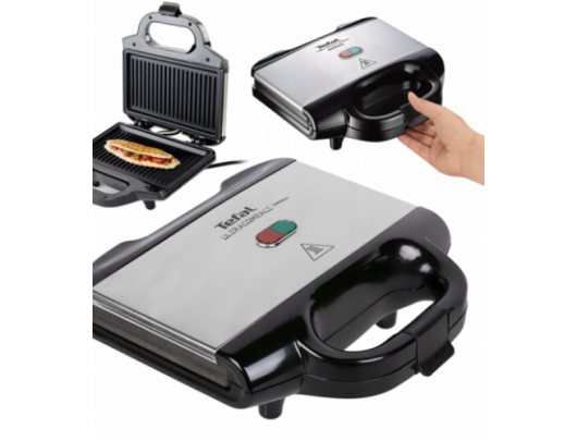 Sumuštinių keptuvė TEFAL Sandwich Maker SM157236 700 W Number of plates 1 Black/Stainless steel