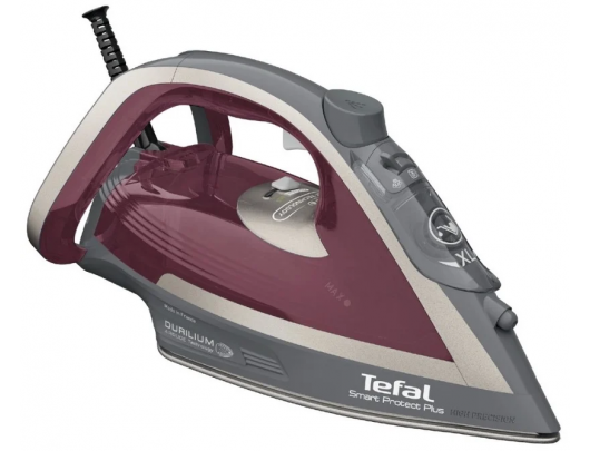 Lygintuvas TEFAL FV6870E0 Steam Iron, 2800 W, Water tank capacity 270 ml, Continuous steam 40 g/min, Red/Grey