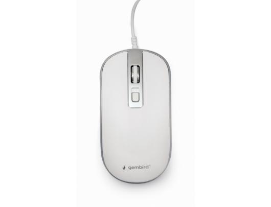 Pelė Gembird Optical USB mouse MUS-4B-06-WS White/Silver