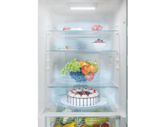 Šaldytuvas Candy Refrigerator CCE4T618EB	 Energy efficiency class E, Free standing, Combi, Height 185 cm, No Frost system, Fridge net capacity 222 L,