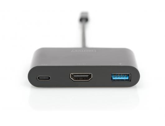 Jungčių stotelė Digitus USB Type-C HDMI Multiport Adapter 	DA-70855 0.15 m, Black, USB Type-C