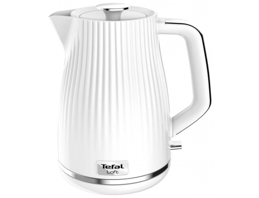 Virdulys TEFAL Electric Kettle KO250130	 2400 W, 1.7 L, Plastic, 360° rotational base, White