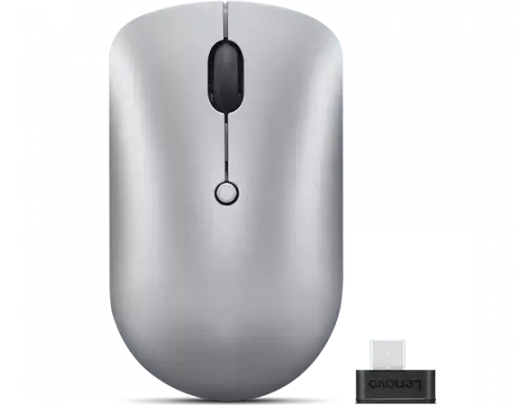 Pelė Lenovo Wireless Compact Mouse 540 Cloud Grey, 2.4G Wireless via USB-C receiver