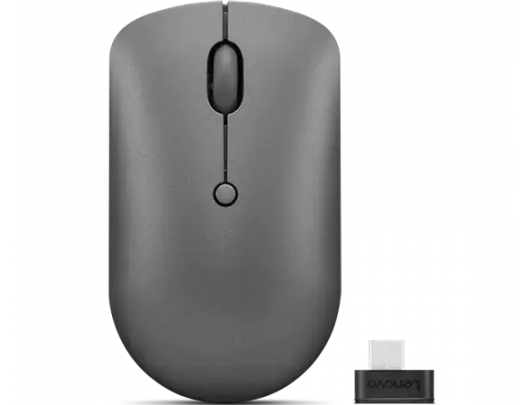 Pelė Lenovo Wireless Compact Mouse 540 Storm Grey, 2.4G Wireless via USB-C receiver