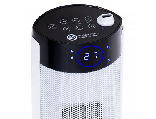 Šildytuvas su drėkintuvu Adler AD 7730 Ceramic, 2200 W, Number of power levels 2, Suitable skirtas rooms up to 25 m², White