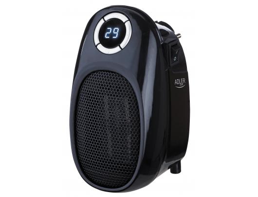 Šildytuvas Adler Thermofan - Easy Heater AD 7726 Ceramic, 400 W, Number of power levels 2, Suitable skirta rooms up to 32 m², Black