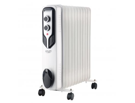 Tepalinis radiatorius Adler Oil-Filled Radiator AD 7817	 2500 W, Number of power levels 3, White