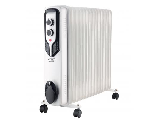 Tepalinis radiatorius Adler Oil-Filled Radiator AD 7819	 2500 W, Number of power levels 3, White