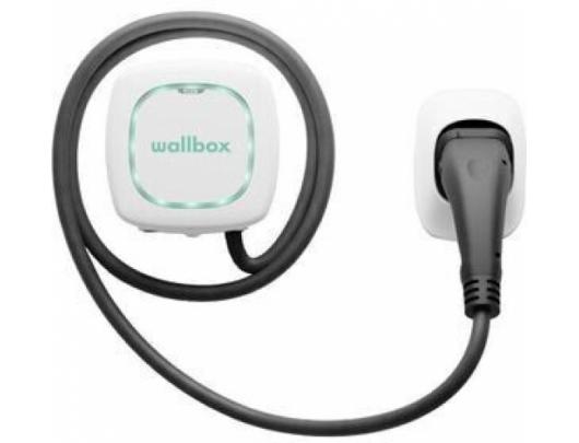 Automobilio įkrovos stotelė Wallbox Pulsar Plus Electric Vehicle charger, 5 meter cable Type 2, 11kW, RCD(DC Leakage) + OCPP, White