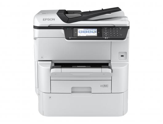 Rašalinis daugiafunkcinis spausdintuvas Epson WorkForce Pro WF-C878RDWF Fax / copier / printer / scanner Colour Ink-jet A3 Grey White