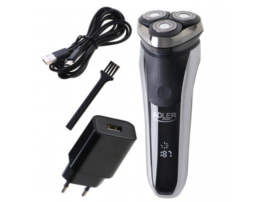 Barzdaskutė Adler Electric Shaver AD 2933	 Operating time (max) 180 min, Lithium Ion, Black