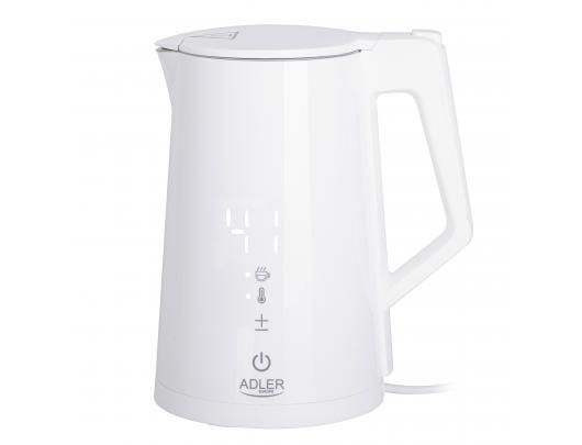 Virdulys Adler Kettle AD 1345w	 Electric, 2200 W, 1.7 L, Stainless steel, 360° rotational base, White