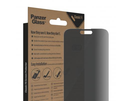 Ekrano apsauga PanzerGlass Screen protector, Apple, iPhone 14 Pro Max, Glass, Black, Privacy