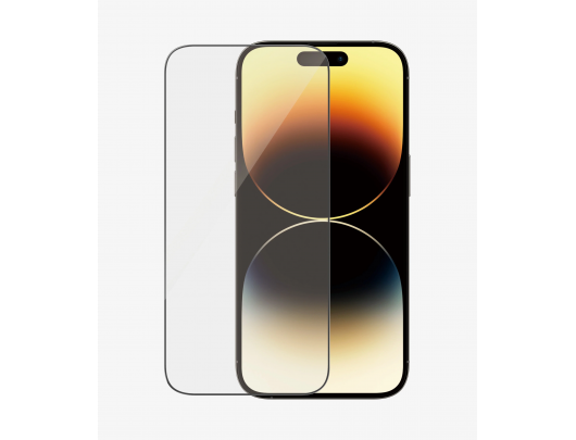 Apsauginis stiklas PanzerGlass Apple iPhone 14 Pro Juodas Permatomas
