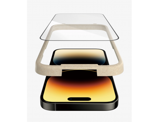 Apsauginis stiklas PanzerGlass Apple iPhone 14 Pro Juodas Permatomas