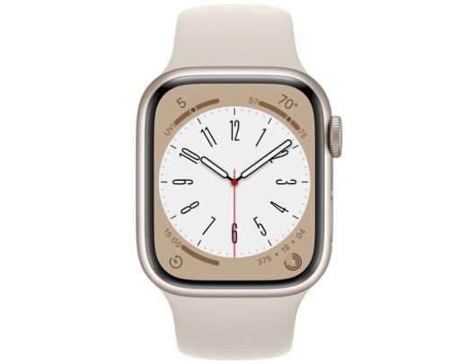 Išmanusis laikrodis Apple Watch Series 8 MNP23UL/A 45mm, Smart watches, GPS (satellite), Retina LTPO OLED, Touchscreen, Heart rate monitor, Waterproo