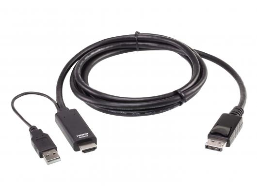 Adapteris Aten 2L-7D02HDP True 4K 1.8M HDMI to DisplayPort Cable