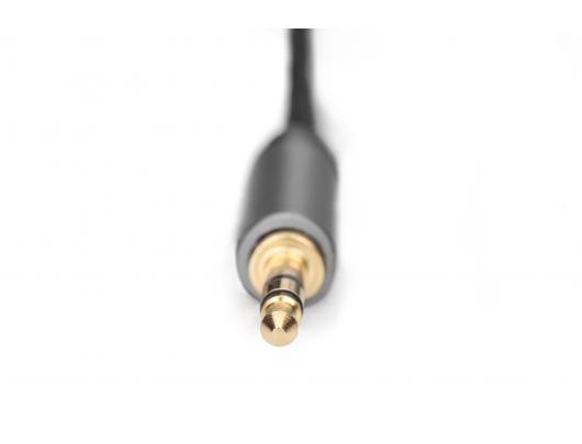 Kabelis Digitus | Audio cable | Male | RCA | Mini-phone stereo 3.5 mm | Black | 1.8 m