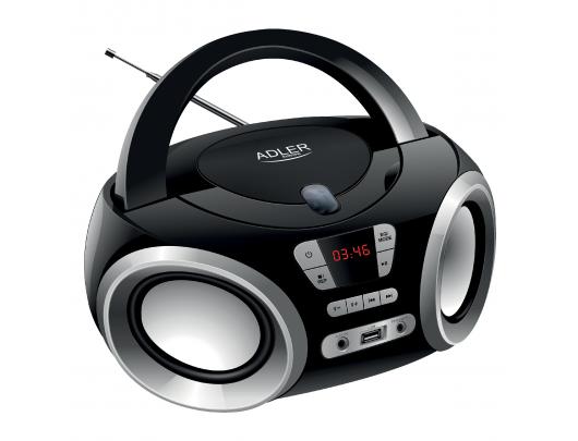 Magnetola Adler CD Boombox AD 1181 USB connectivity, Speakers, Black