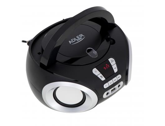 Magnetola Adler CD Boombox AD 1181 USB connectivity, Speakers, Black