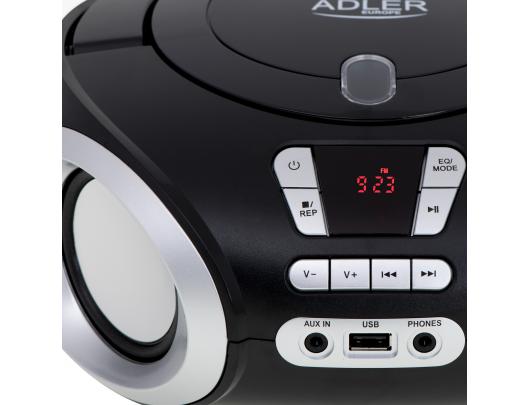 Magnetola Adler CD Boombox AD 1181 USB connectivity, Speakers, Black
