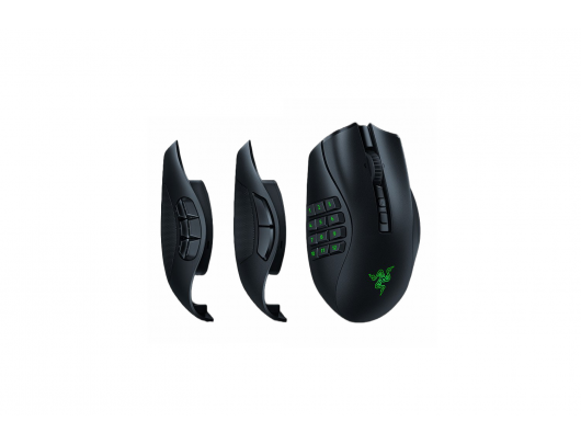 Žaidimų pelė Razer Naga V2 Pro Gaming Mouse, RGB LED light, 2.4GHz, Bluetooth, 	Wireless, Black