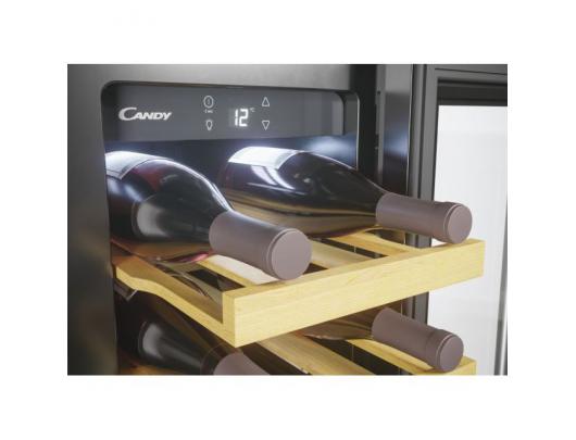 Vyno šaldytuvas Candy CCVB 30/1	 Energy efficiency class F, Free standing, Bottles capacity 20, Black