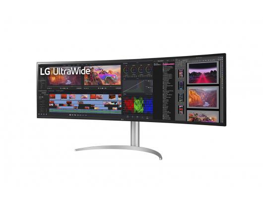 Monitorius LG 49WQ95C-W 49“ UltraWide Curved LED Monitor 5120x1440/400cd/m2/5ms/ HDMI USB Type C Display Port