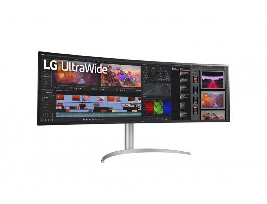 Monitorius LG 49WQ95C-W 49“ UltraWide Curved LED Monitor 5120x1440/400cd/m2/5ms/ HDMI USB Type C Display Port