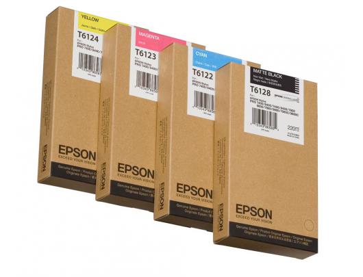 Epson T612400 Ink cartrige,  Yellow, Singlepack, 220 ml