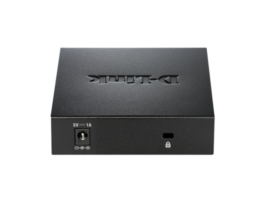 Komutatorius D-Link Ethernet Switch DGS-105/E	 Unmanaged, Desktop, 1GBps (RJ-45) ports quantity 5
