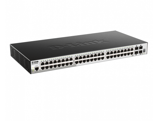 Komutatorius D-Link Stackable Smart Managed Switch with 10G Uplinks DGS-1510-52X/E	 Managed L2, Rackmountable, 1GBps (RJ-45) ports quantity 48