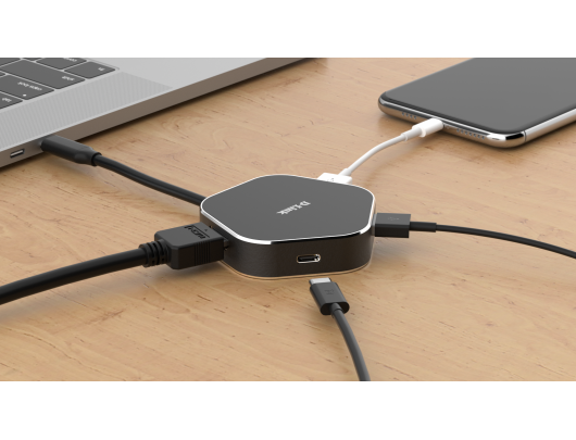 Jungčių stotelė D-Link 4-in-1 USB-C Hub with HDMI and Power Delivery DUB-M420	 0.11 m