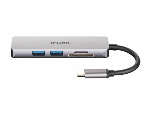 Jungčių stotelė D-Link 5-in-1 USB-C™ Hub with HDMI and SD/microSD Card Reader DUB-M530	 0.11 m