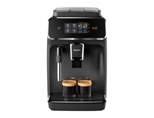 Kavos aparatas Philips EP2220/10, 15 barų slėgis, integruotas pieno putų plakiklis, automatinis, 1500 W, juodas