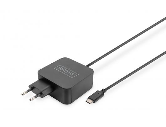 Įkroviklis Digitus Notebook Charger USB-C Power supply 65W PD3.0 DA-10071	 1.2 m, Black