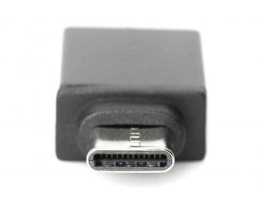 Adapteris Digitus USB Type-C adapter, type C to A M/F, 3A, 5GB, 3.0 Version AK-300506-000-S	 Black, Jack USB A, Plug USB C