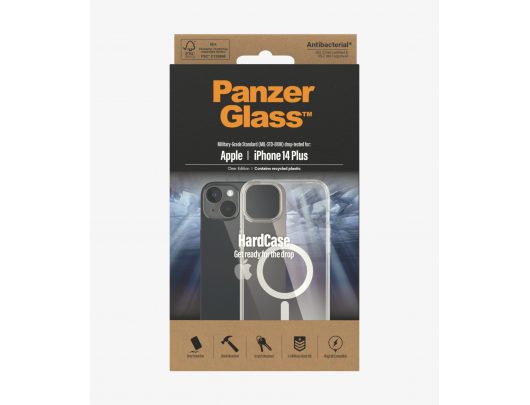 Dėkliukas PanzerGlass HardCase MagSafe Compatible Apple, iPhone 14 Plus, Clear